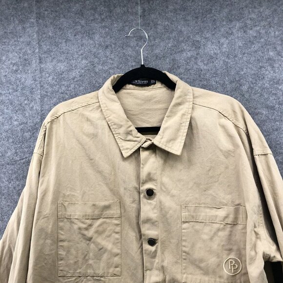 Wayne x Zavier Canvas Chore Jacket Mens 2XL Shacket Khaki Beige Utility Outdoor - Picture 4 of 11